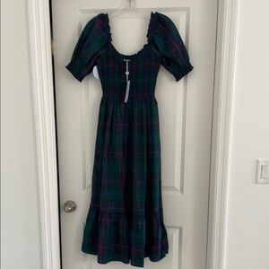 Hill House Home Louisa Nap Dress in Midnight Tartan